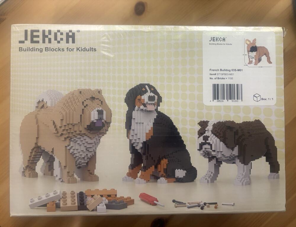 JEKCA Interlocking Blocks French Bulldog 03S-M01 Set 1100+ pcs